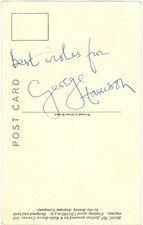 An original B.O.A.C postcard signed by George Harrison 1964