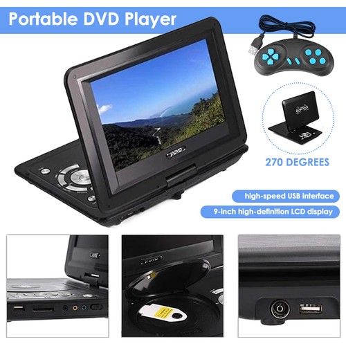 Portable dvd player hd - 9.8",