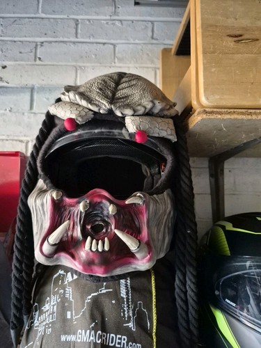 Predator motorcycle helmet - motorcycle,