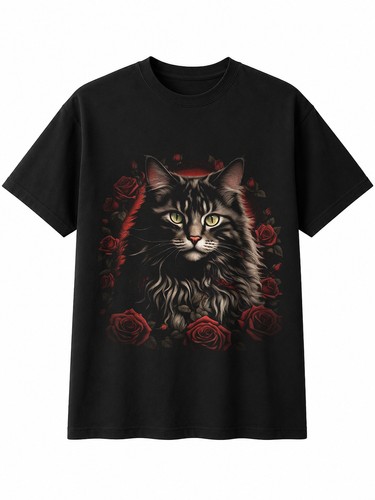 Greyscale norwegian forest - norwegian, cat