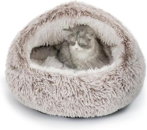 Large cat cave bed igloo - bed, warm