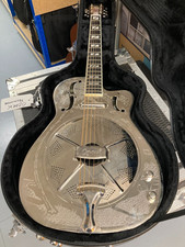 Ozark Resonator Guitar metal body cut away engraved electro acoustic resonator