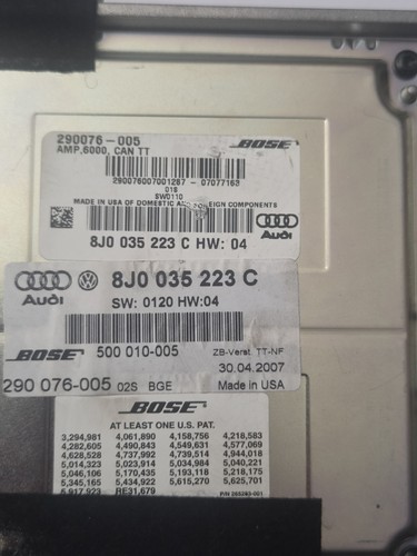 Audi mk2 bose amplifier - audi,