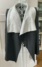 TWO TONE GREY FLOATY OPEN FRONT WATERFALL STYLE CARDIGAN/JACKET PRIMARK SIZE XS