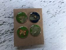 RSPB interest x4 Novelty WILDLIFE Enamel Metal pins badges OOP Vintage