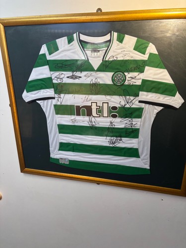 Signed framed celtic top - signed,