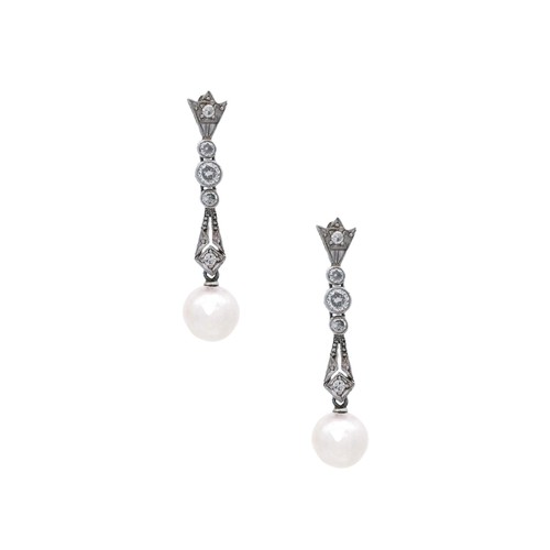 Art deco platinum drop - deco,