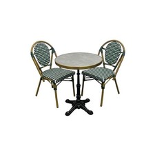 Green Rattan Furniture Sets, Green Paris Bistro Set, Green Wicker Cafe Furniture