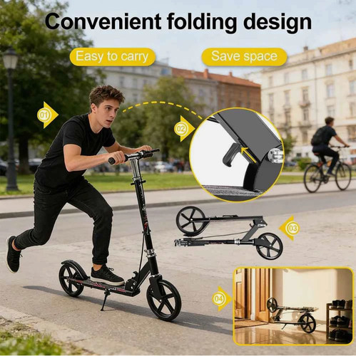 Kids adults scooter foldable - &,