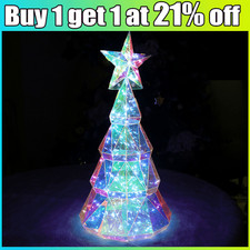 LED Christmas Tree Table Lamp Colorful Bedroom Decor for Children's Xmas gifts