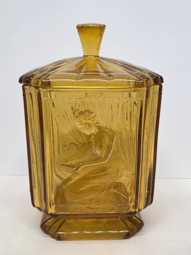 Vintage sowerby glass biscuit - vintage,