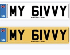 Carp Fishing Bivvy Private Number Plate MY BIVVY fishing camping motorhome 