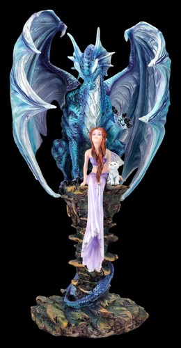 Dragon figure protects - figure, elf