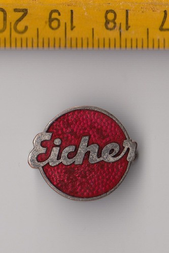 Vintage enamel eicher - enamel, tractor