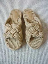 Ladies H&M Beige Slip On Wedge