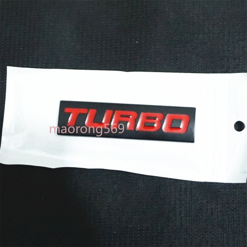 Black matte turbo red metal - 1x,