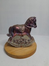 Rocking Horse Money Box Metal Vintage