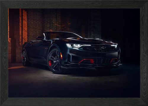 Black chevrolet camaro - black,