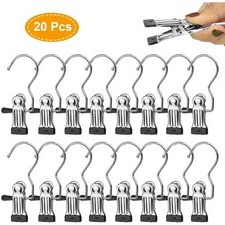 20 Pcs Portable Laundry Hooks