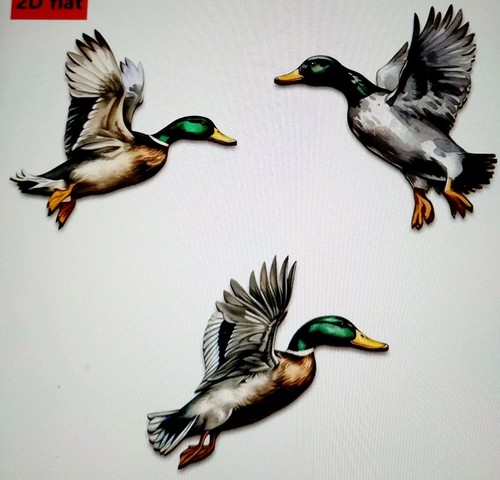 Flying ducks rustic - flying,
