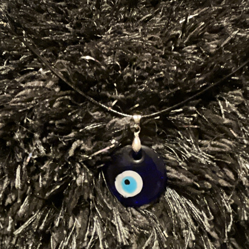Evil eye glass charm - 2x,
