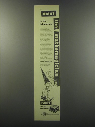 1955 facit ten key - 1955, calculators