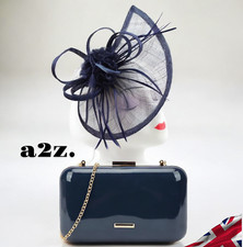 Navy Blue Fascinator & Evening