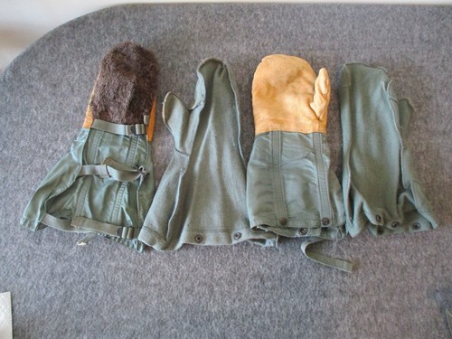 Ww2 air crew lined mittens - air,