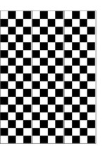 3 BLACK & WHITE CHECK PATTERN  EDIBLE  CAKE  STRIPS | CAKE RIBBONS