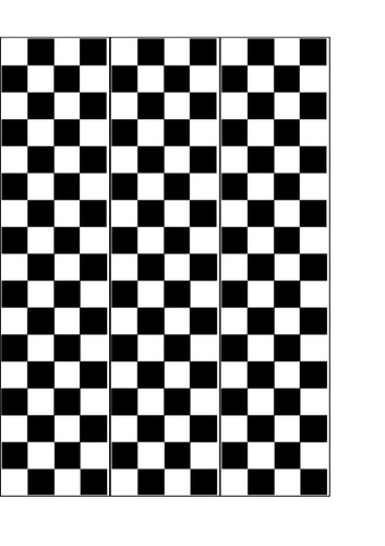 Black white check pattern - white,