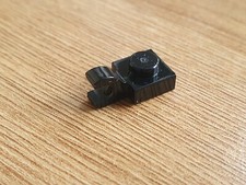 Lego Small Black Brick Piece with Horizontal clasp clamp