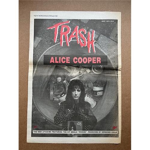 Alice cooper trash poster - alice,