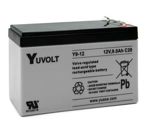 Yuasa yuvolt 12v - 12v, sealed