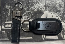 Two Genuine Mercedes-benz Keyring Keychain Keyfob E230 190E E350 S550 S400 AMG