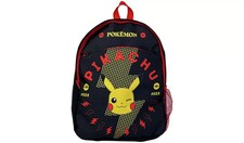 Pokemon Pikachu 10.4L Backpack Polyester Black Splashproof Adjustable Strap NEW
