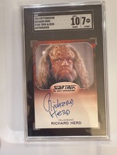 2014 Rittenhouse Star Trek: The Next Generation Richard Herd Signed Trading Card