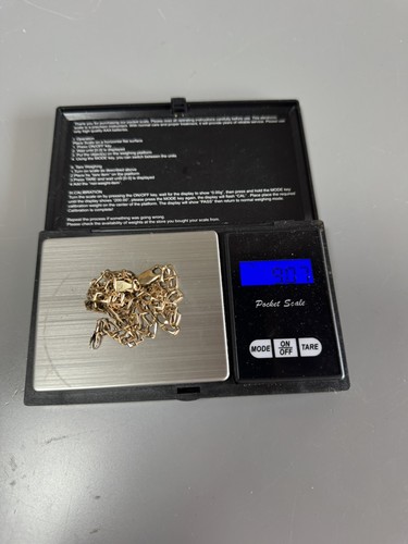 9ct gold necklace 9 - necklace, 9.07