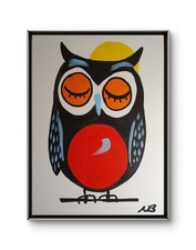 MINIMALIST OWL 12x16 ACRYLIC