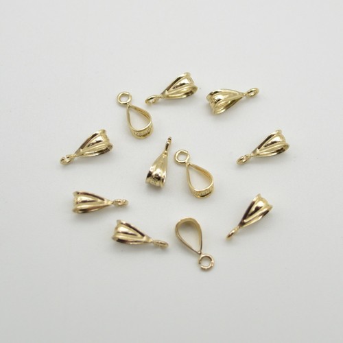 Gold filled pendant bail - gold,