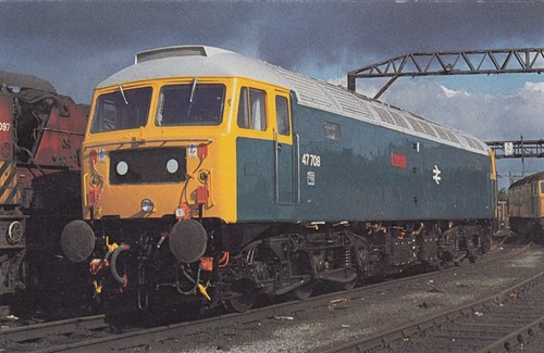 Postcard railway locomotive - railway,