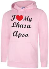 I Love My Lhasa Apso Dog Gift Present Unisex Hoody Hoodie Hooded Sweatshirt