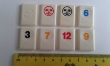 RUMMIKUB TRAVEL number tile motif-back travel/half size SPARES / REPLACEMENTS