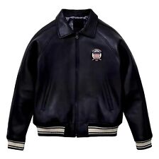 Men's Black Real Cowhide Leather Bomber Jacket - American Flight Leather Jacket