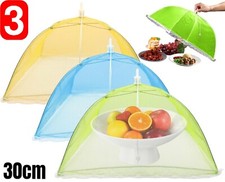 3 x Pop Up Food Cover Mesh Net
