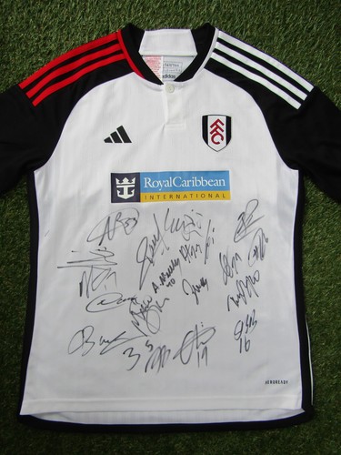 Fulham shirt hand signed - signed, by