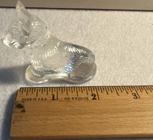 Clear glass scottish terrier - clear,
