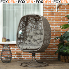 Swivel Egg Chair with Cushions