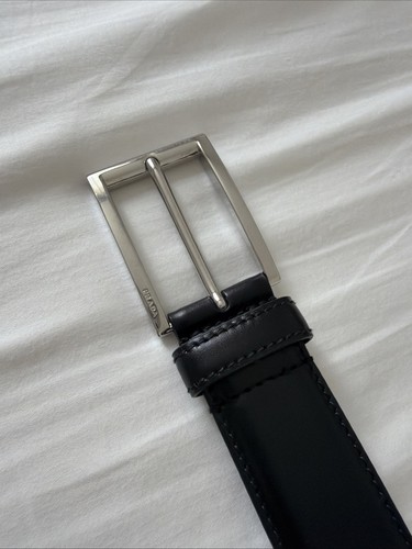 Prada black leather - black, belt