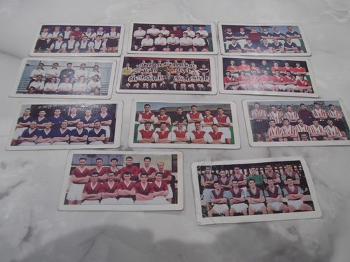 Vintage football team cards - team,