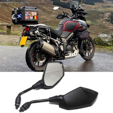 10mm Motorcycle Rearview Side Wing Mirrors For Suzuki V-Storm 650 800 1000 1050